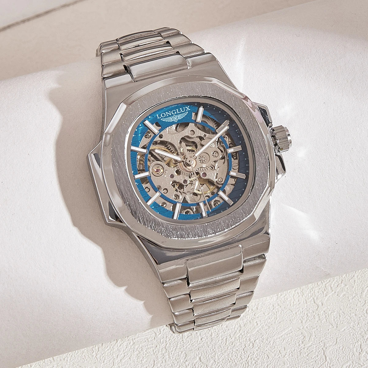Relógio Masculino Luxoso CrystalCore