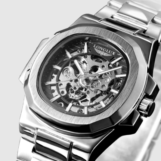 Relógio Masculino Luxoso CrystalCore