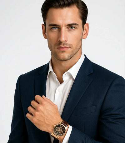 Relogios Masculino Casual Quartzo Rose