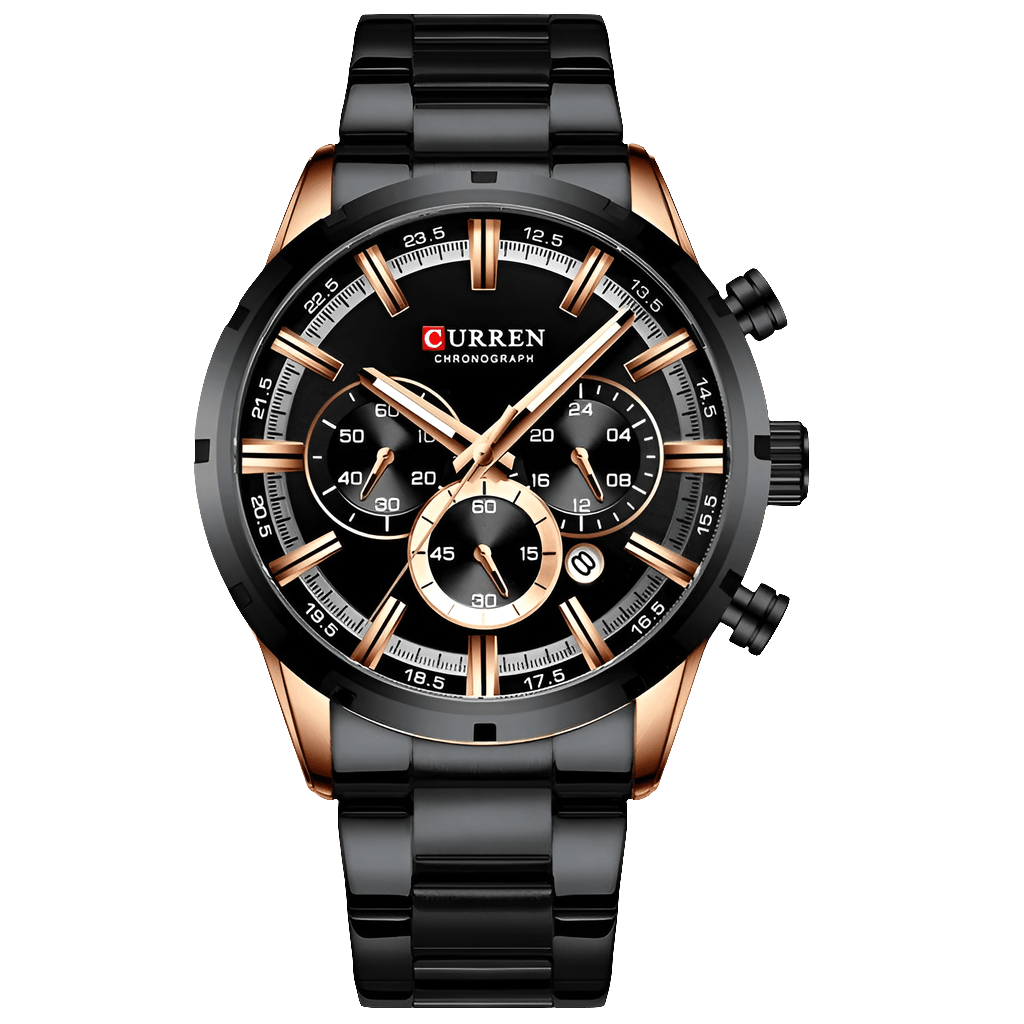 Relógio Masculino Luxo Quartzo Safira