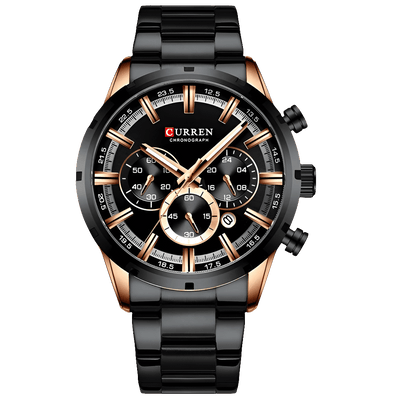 Relógio Masculino Luxo Quartzo Safira