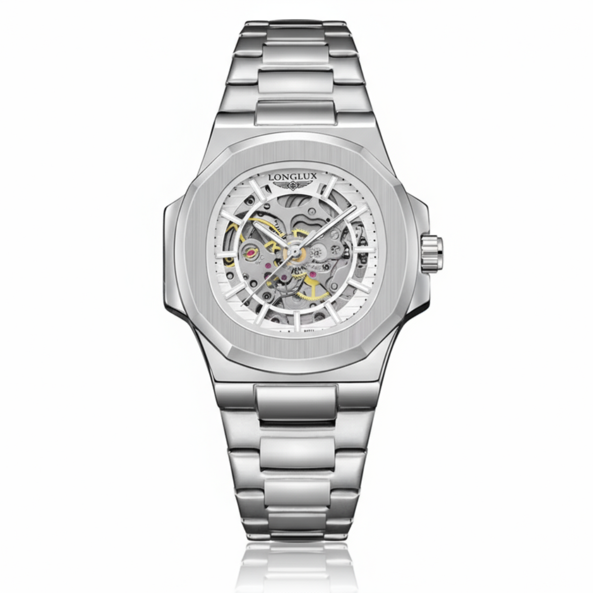 Relógio Masculino Luxoso CrystalCore