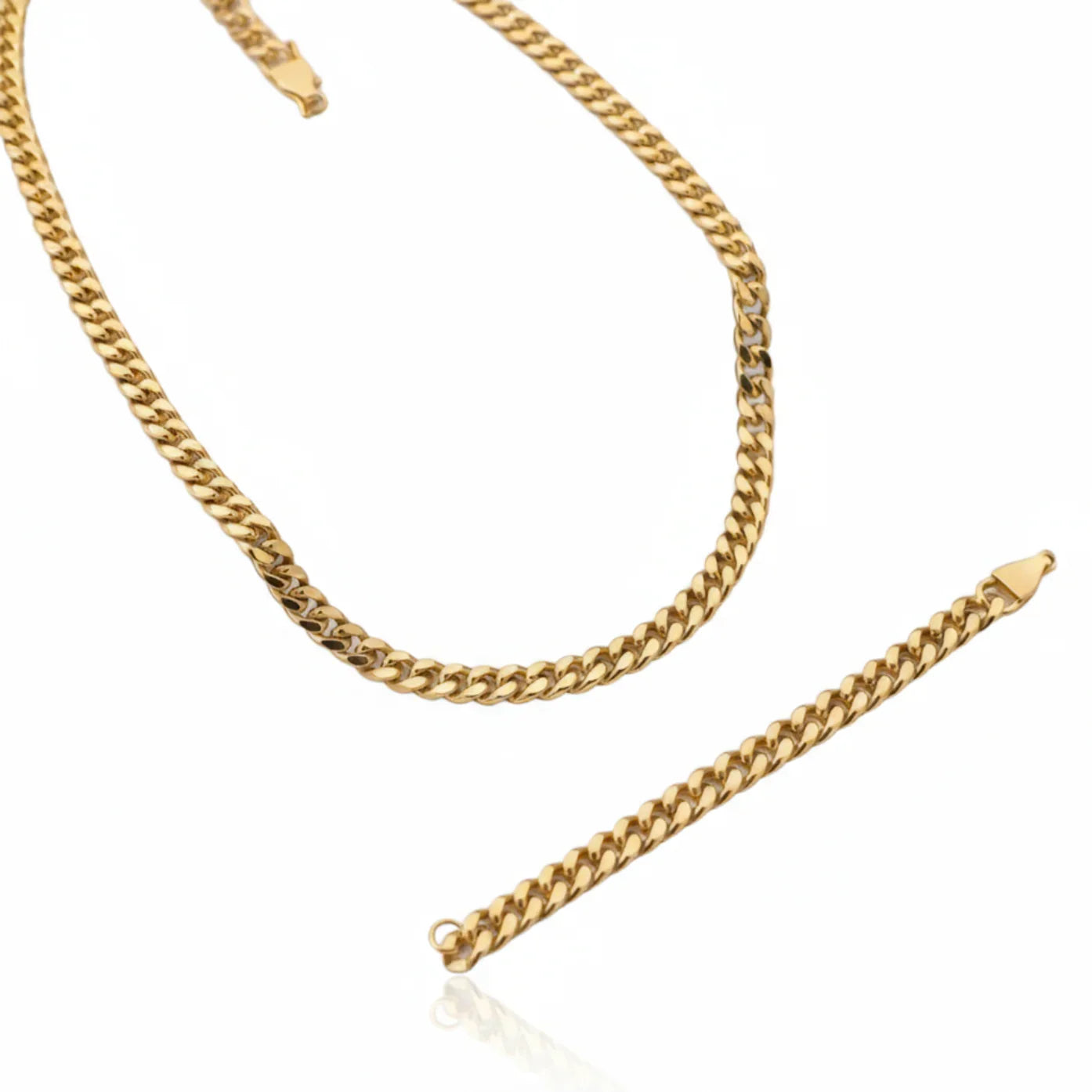 Conjunto 2 Peças Colar e Pulseira de Aço