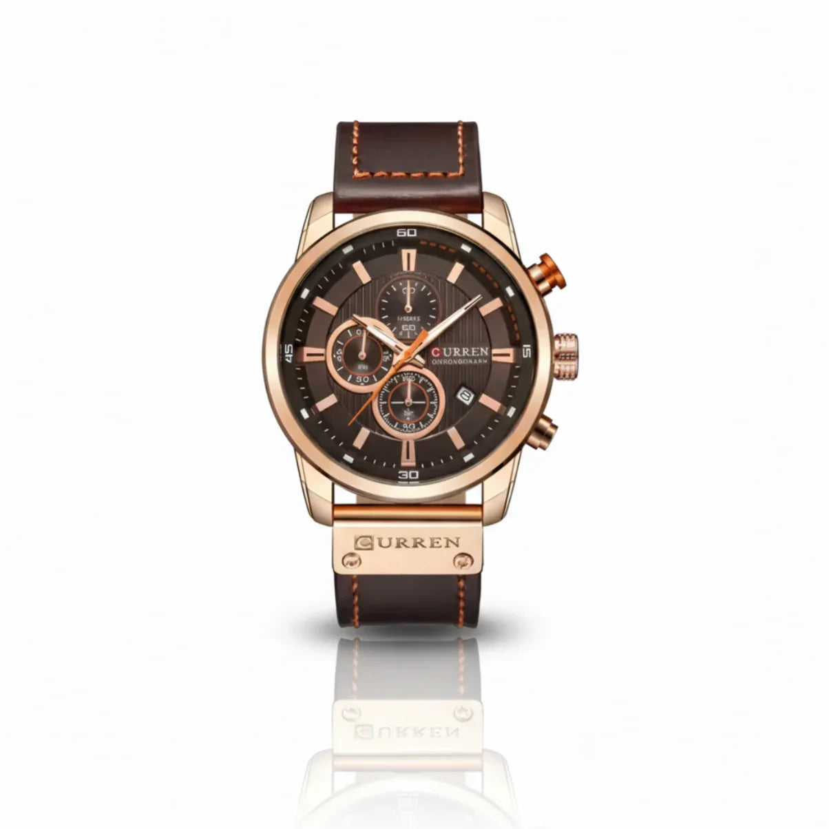 Relogios Masculino Casual Quartzo Rose